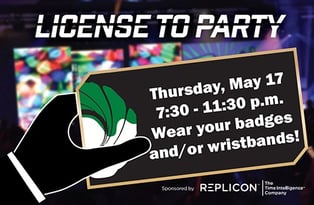 License to Party Badges Reminder